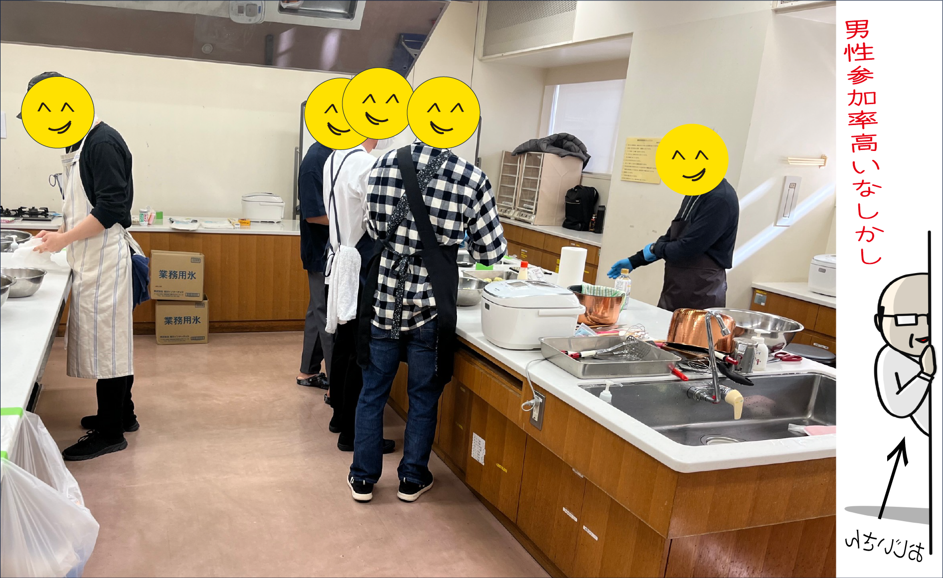 にこにこユニバース主催こども食堂｜男性参加率高いのなんの